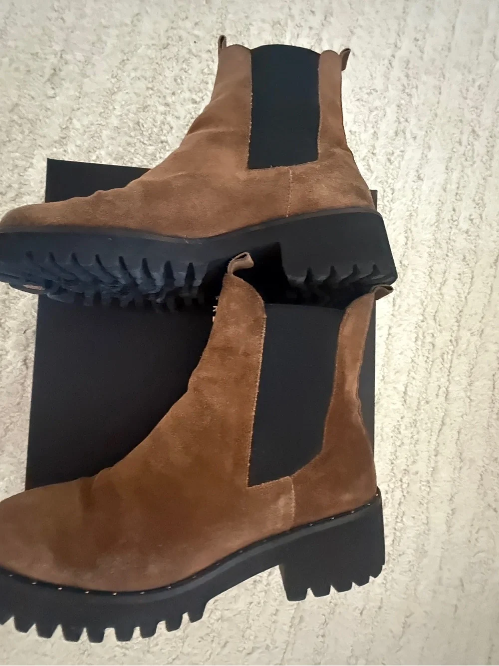 Freda Salvador Women’s Brown Suede Chelsea Boots